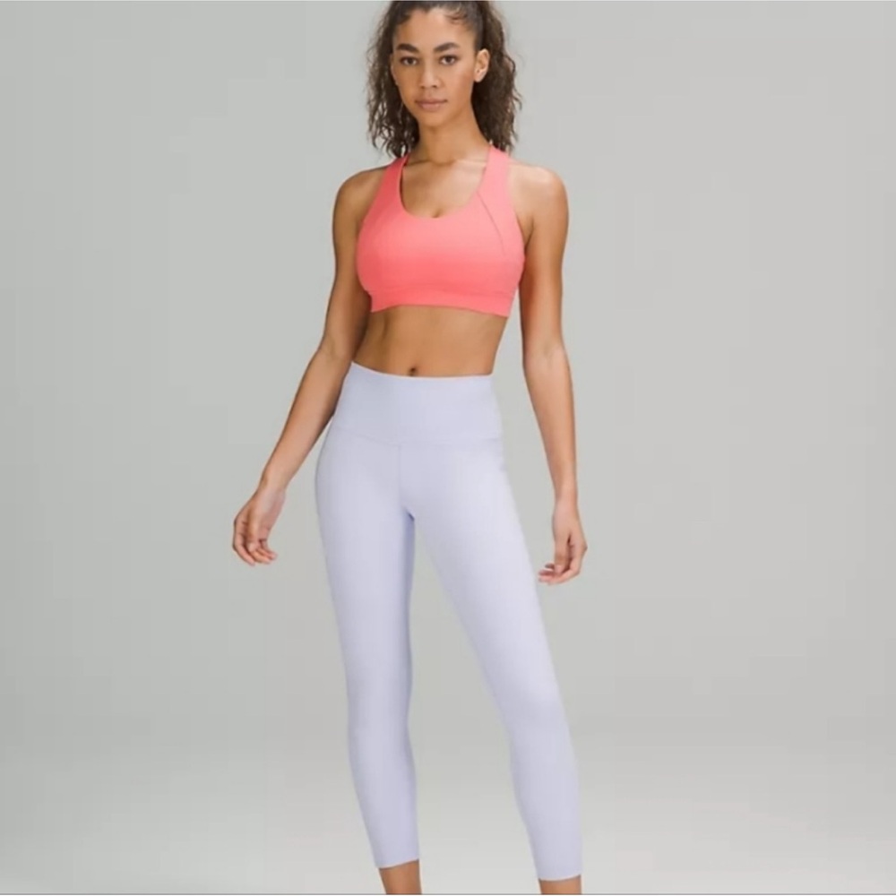 NWT Lululemon Wunder Under High Rise Leggings Tight 25" Pastel Blue Lilac 12
